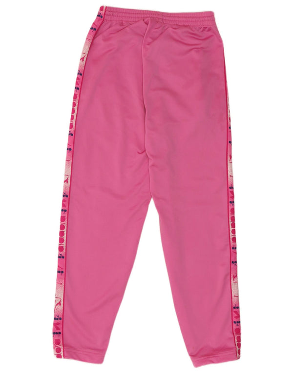 Diadora Pantalon de survêtement graphique pour femme UK 14 Rose moyen