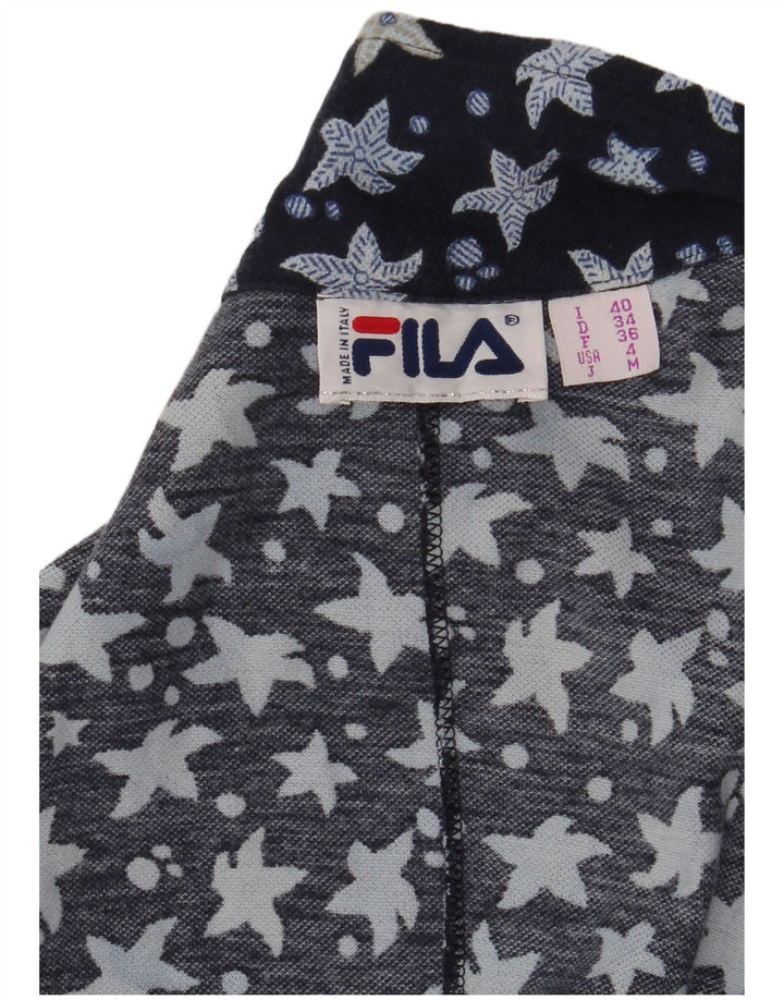 FILA Combishort sans manches pour femme IT 40 Petit Bleu Marine Floral