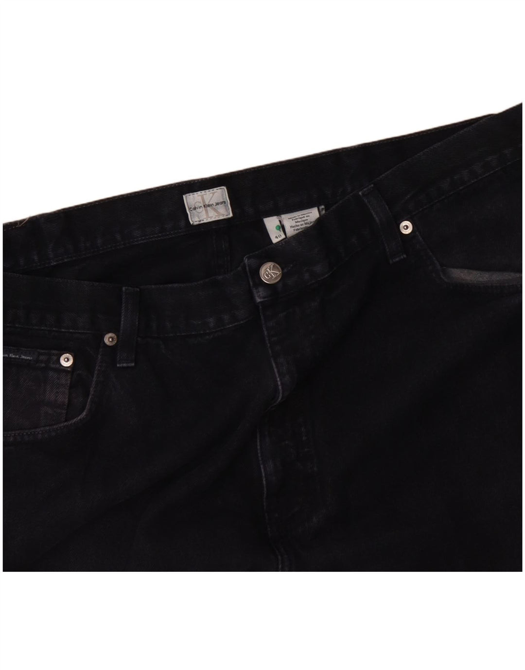 CALVIN KLEIN Jean Loose Homme W40 L27 Bleu Marine Coton