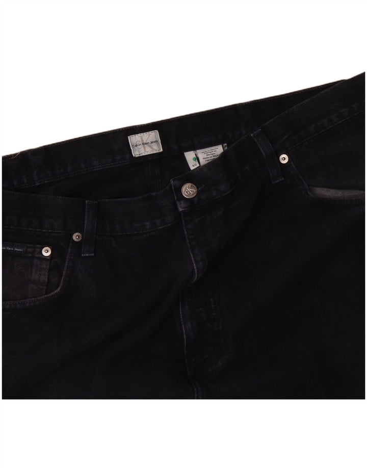 CALVIN KLEIN Jean Loose Homme W40 L27 Bleu Marine Coton