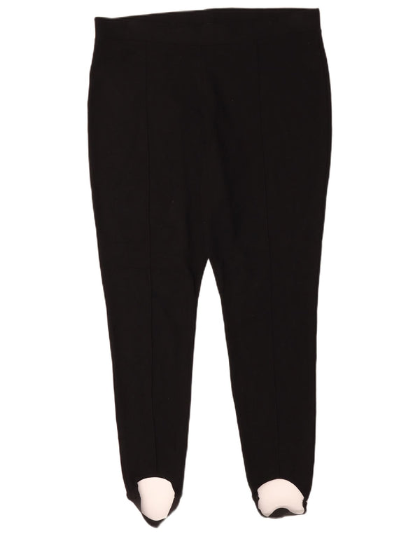 Marks & Spencer Pantalon capri étrier pour femme UK 16 Laege W38 L18 Noir