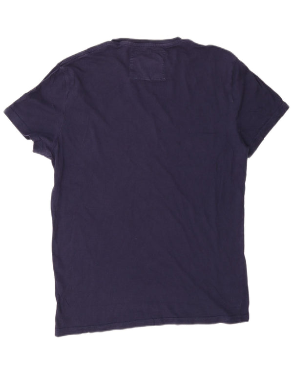 Jack Wills T-Shirt Graphique Homme Top XS Bleu Marine Coton