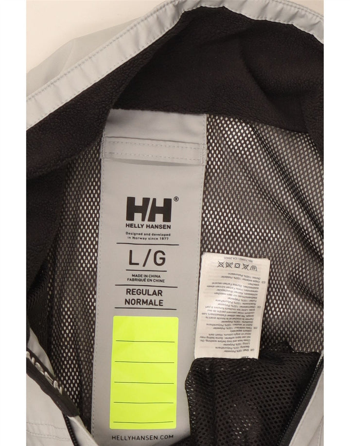 Helly Hansen Veste de pluie graphique pour homme UK 40 Large Gris Polyester