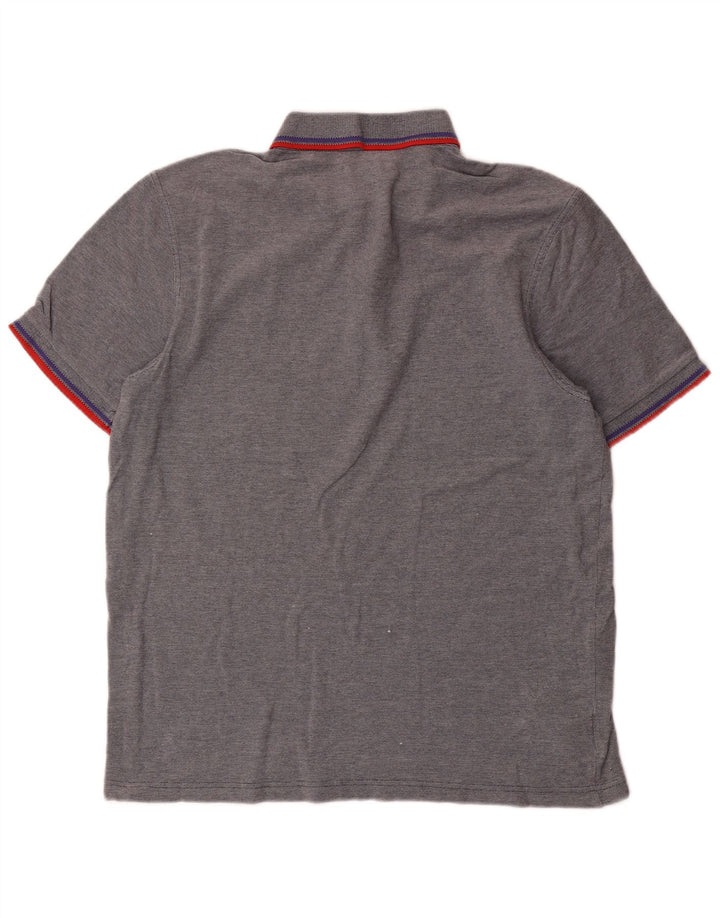 Fred Perry Polo Homme Large Gris Rayé Coton