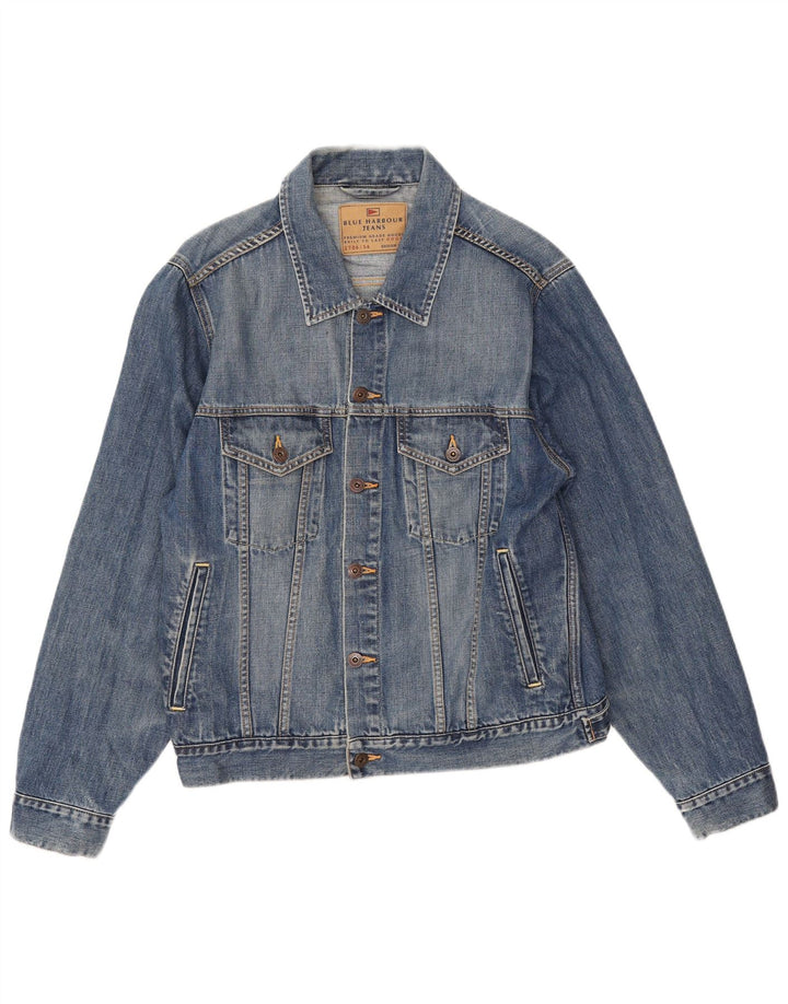 Marks & Spencer Veste en jean pour homme UK 38 Bleu moyen Coton