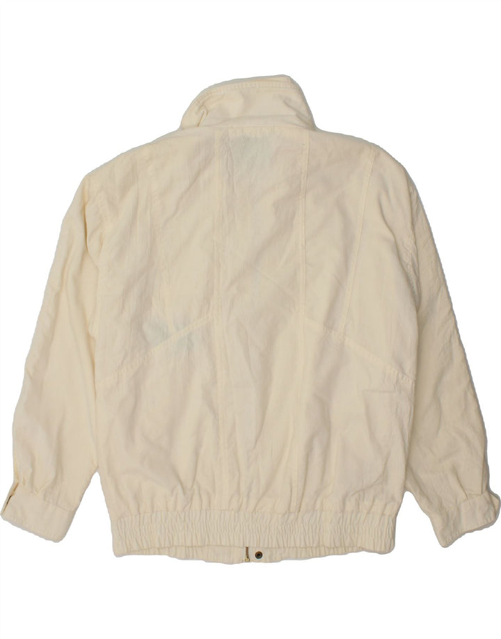 C&A Mens Bomber Jacket IT 52 XL Off White Polyester Vintage C&A and Second-Hand C&A from Messina Hembry 