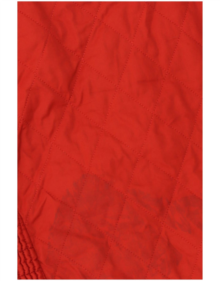 Barbour Veste matelassée pour femme UK 14 Large Rouge Polyester
