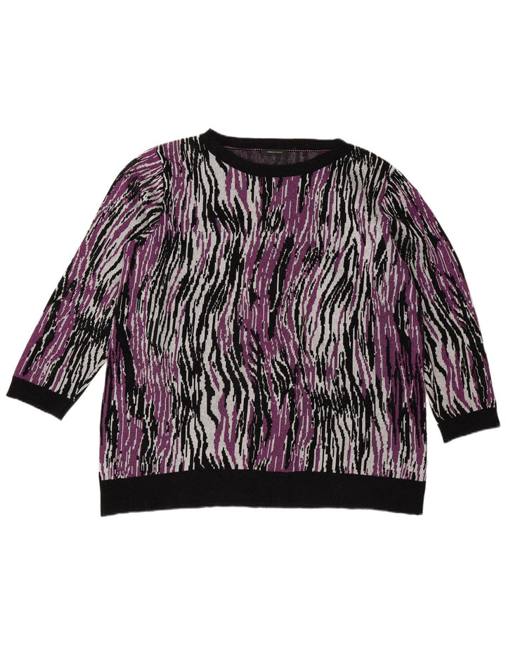 Florela Rubino Pull ras du cou pour femme UK 14 Medium Multicolore