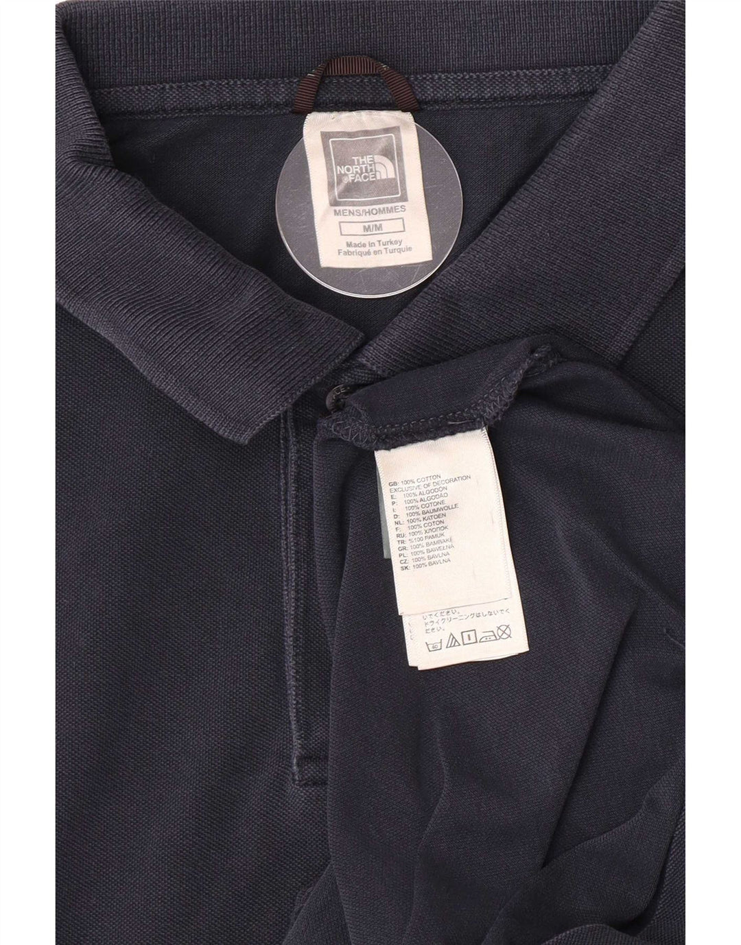 The North Face Polo Homme Bleu Marine Moyen Coton