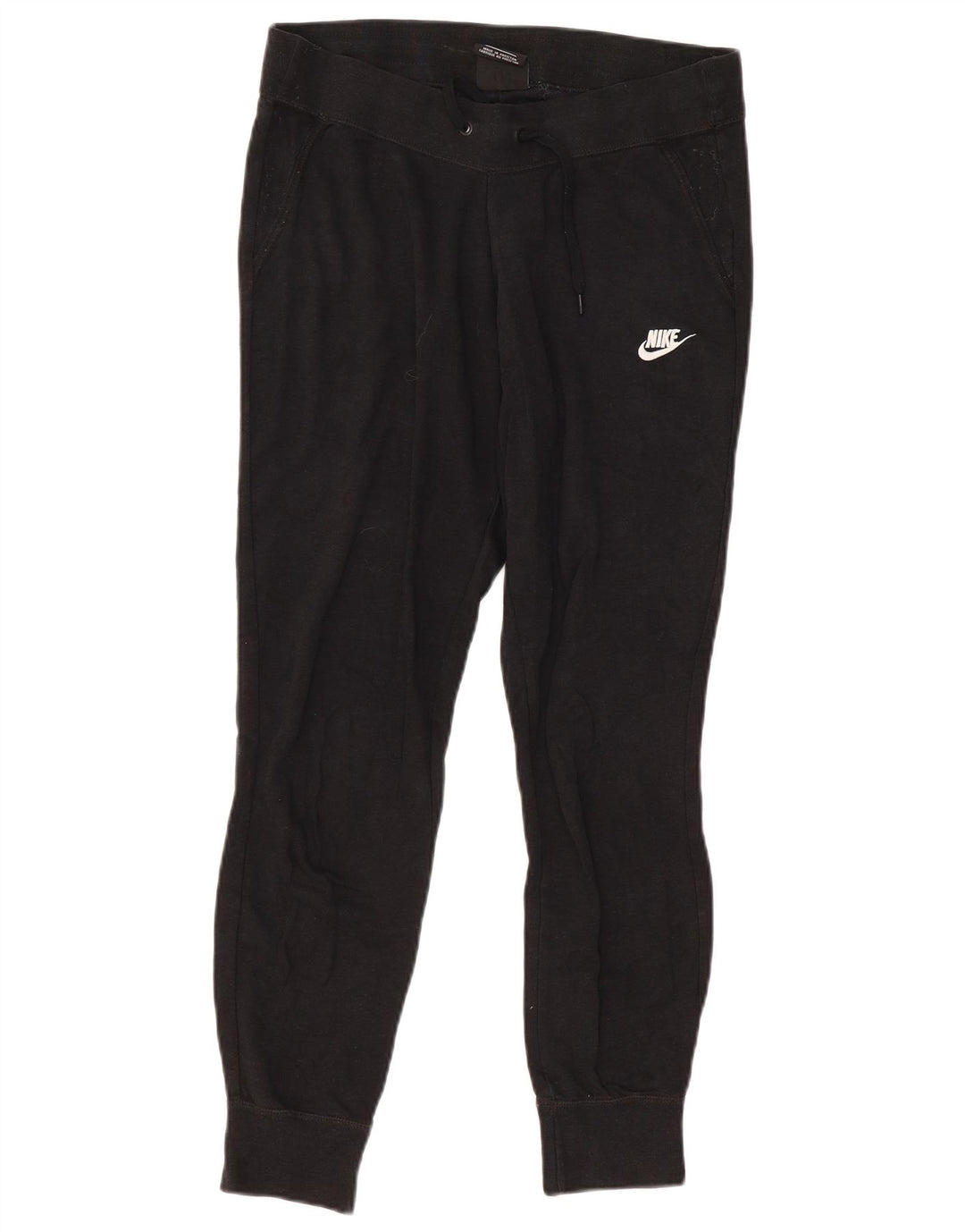 Nike Pantalon de survêtement pour femme en coton noir moyen UK 12