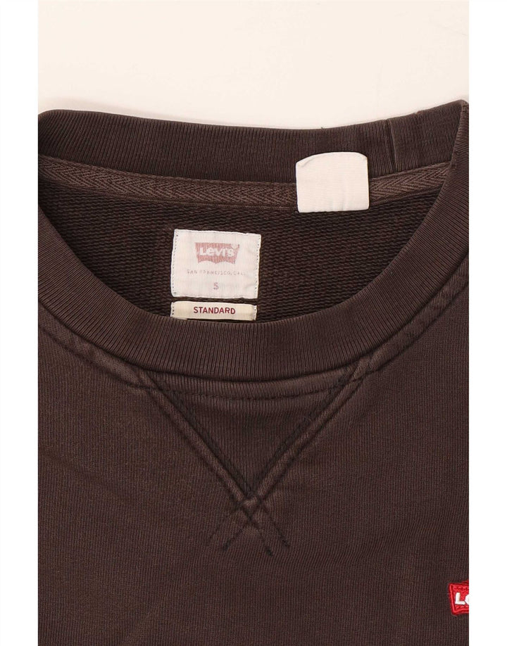 Levi's Sweat-shirt standard pour homme en coton marron Small