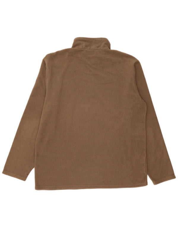 Atlas For Men Pull polaire à col zippé pour homme XL Marron
