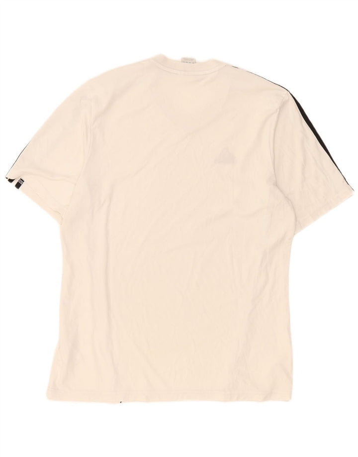 Adidas Hommes Climalite T-Shirt Haut Grand Blanc Polyester