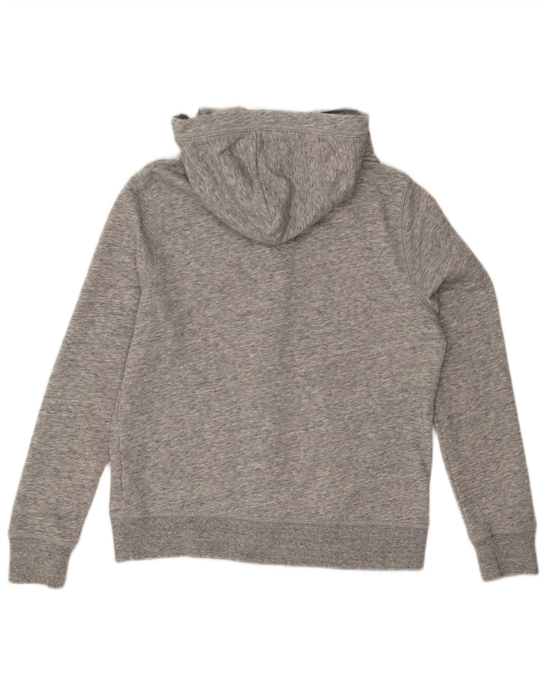 TOMMY HILFIGER Pull à capuche zippé surdimensionné pour femme UK 10 Petit Gris