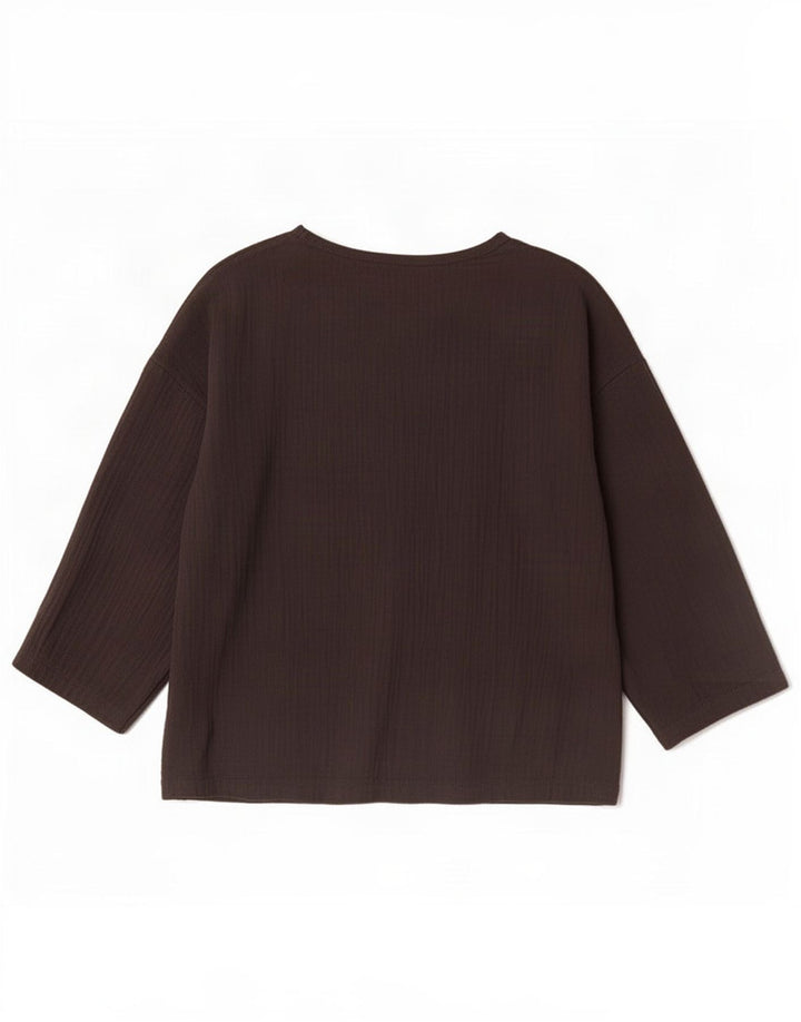 Zara Chemisier surdimensionné à manches 3/4 pour femme UK 12 Noir moyen