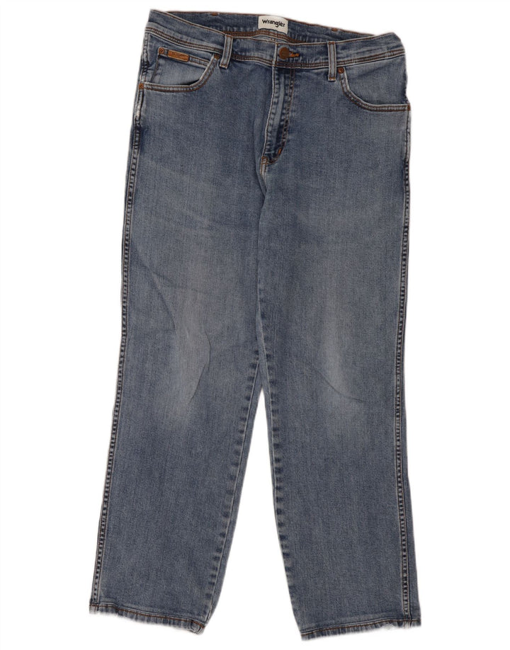 Wrangler Jean Droit Texas Homme W36 L29 Bleu Coton