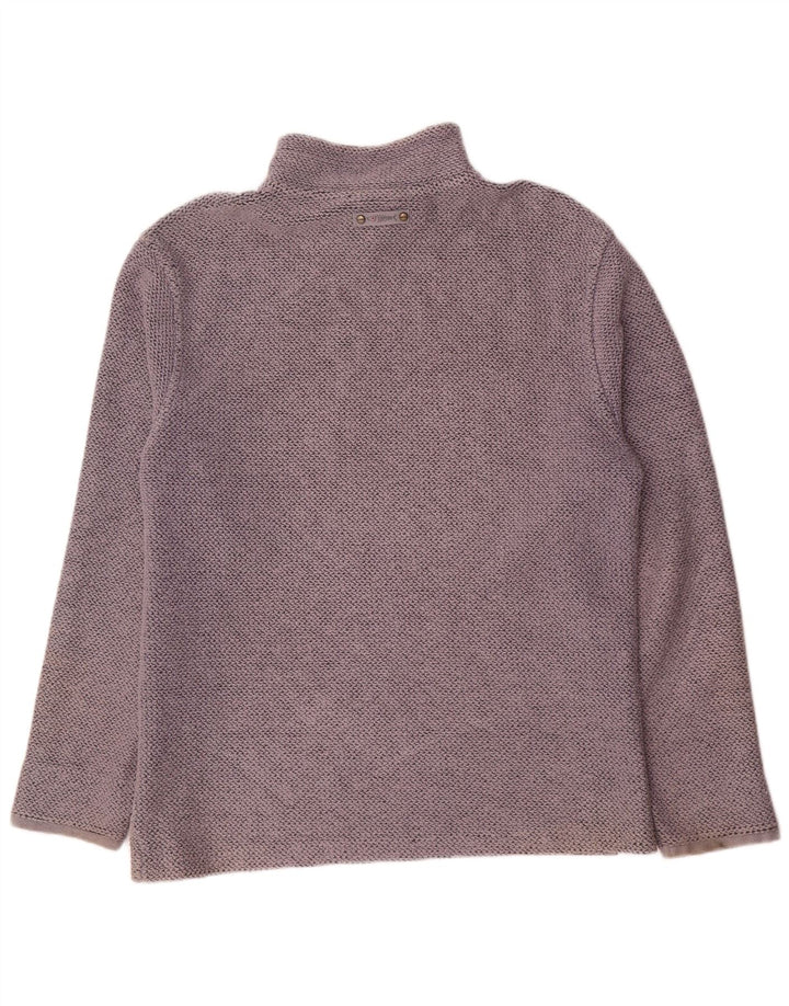 WEIRD FISH Sweat-shirt à col zippé pour homme en coton gris Taille L