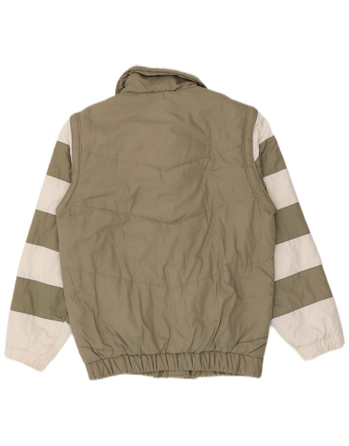 C&A Veste matelassée Rodeo pour femme EU 38 Polyester rayé vert moyen