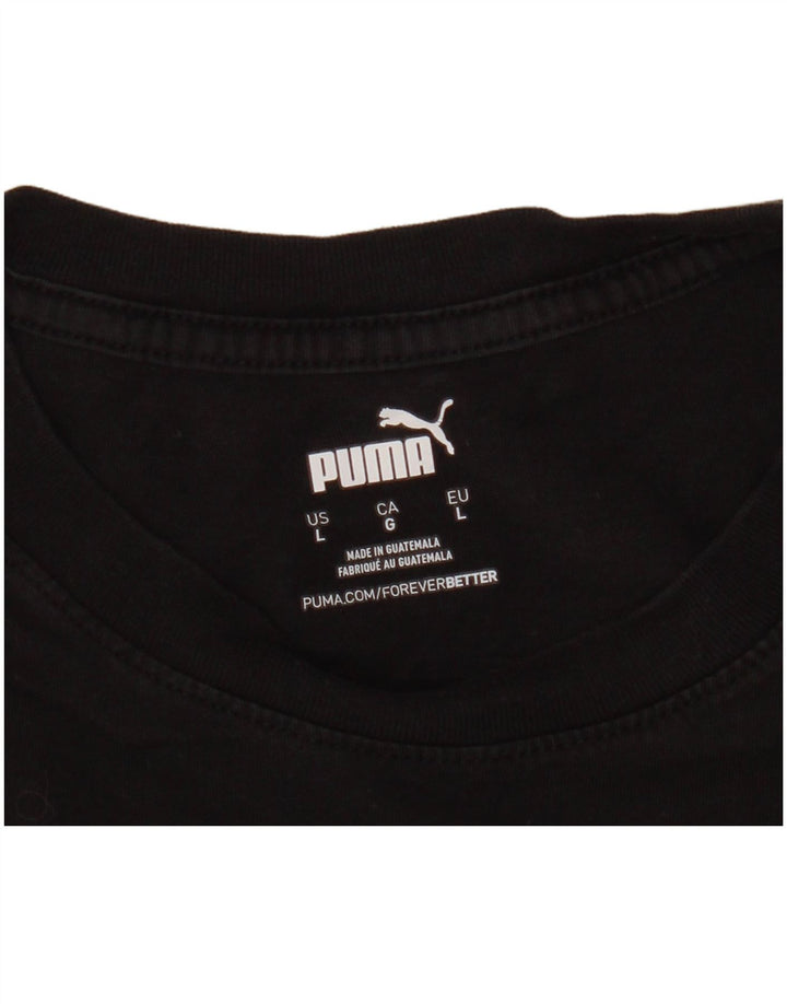 Puma T-shirt graphique pour hommes, grand, noir