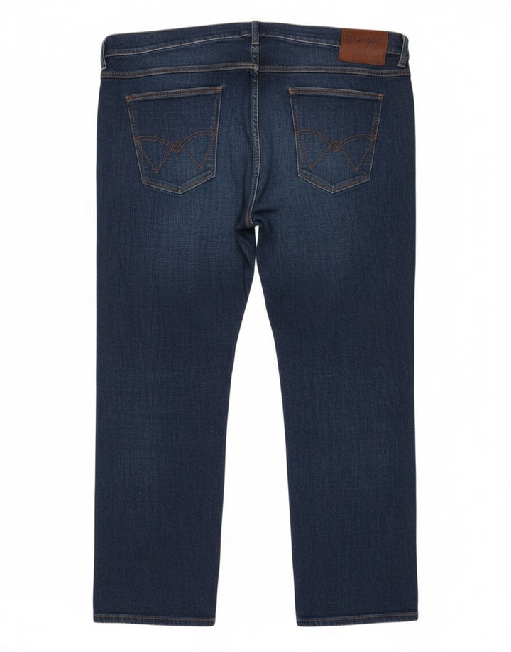 Wrangler Jean droit homme W47 L28 bleu marine