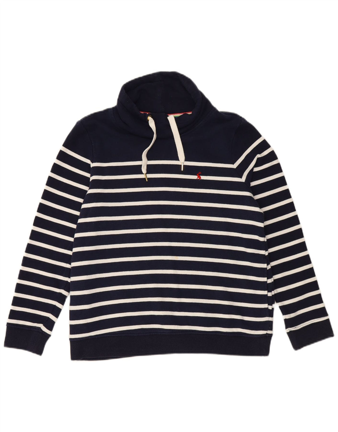 JOULES Sweat-shirt surdimensionné pour femme UK 10 Petit bleu marine rayé