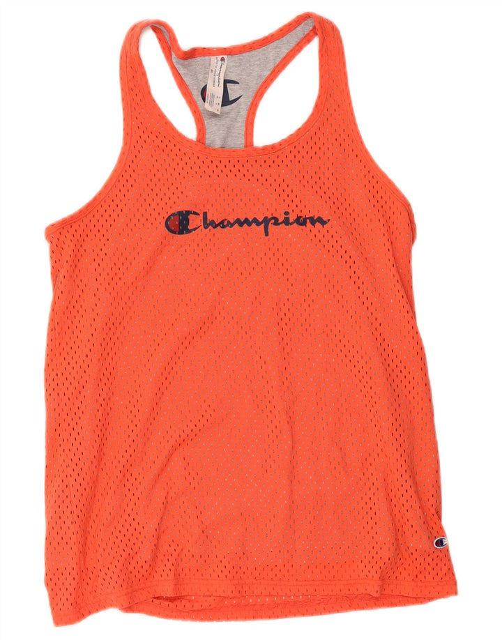 Champion Débardeur graphique coupe athlétique pour femme UK 14 Orange moyen Polyester