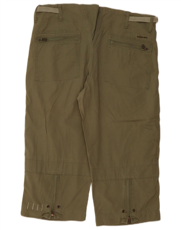 G-Star Pantalon Cargo Capri Homme XL W40 L22 Kaki Coton
