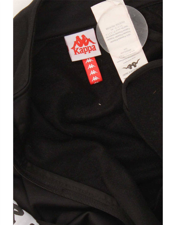 Kappa Veste de Survêtement Graphique Homme Noir Moyen Polyester Colorblock