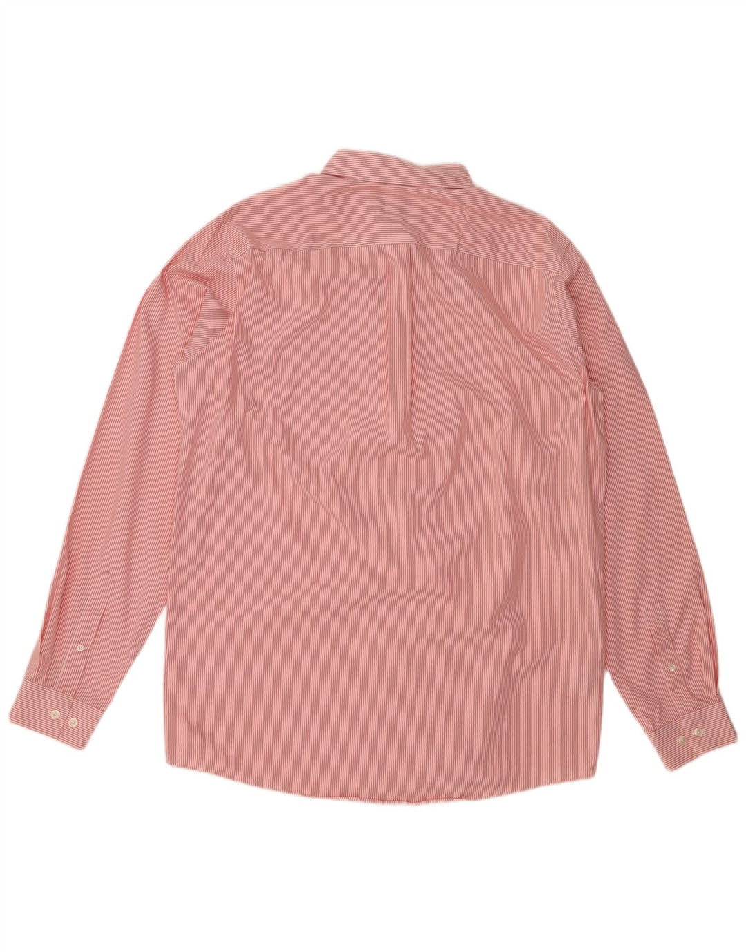 Eddie Bauer Chemise haute coupe décontractée pour homme en coton à fines rayures rouges