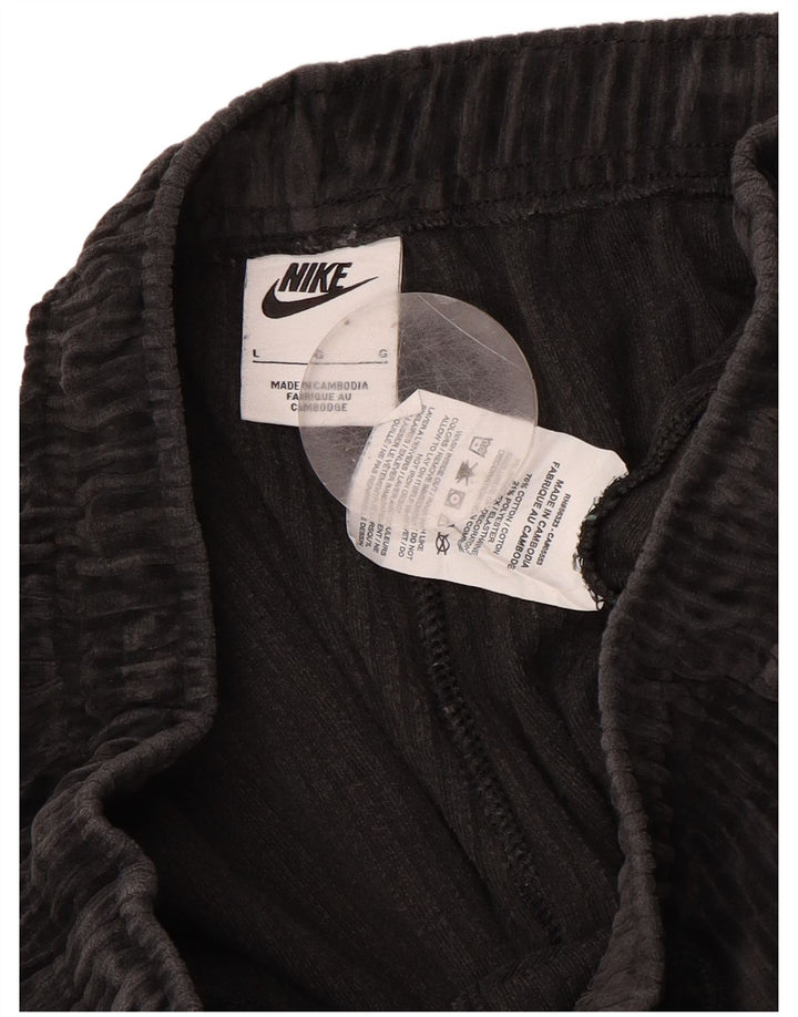 NIKE Pantalon de survêtement en velours pour hommes, grand coton noir