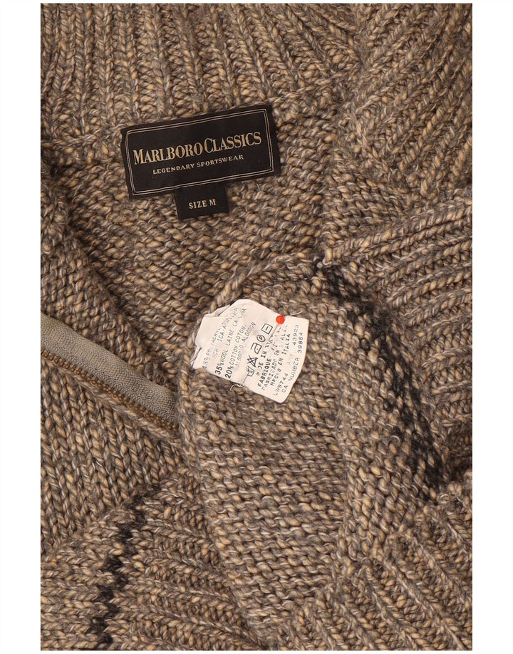 Marlboro Classics Pull col zippé homme laine gris moyen