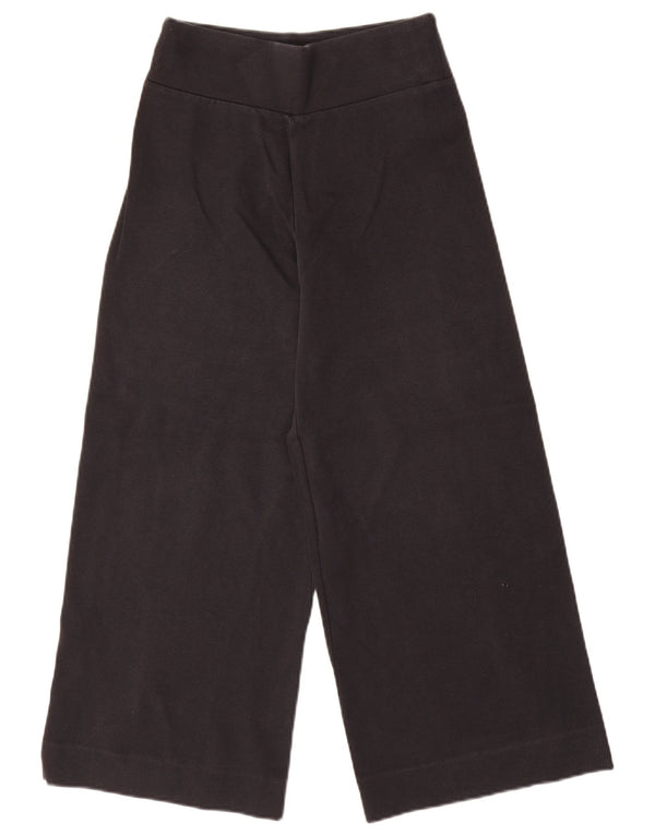 Cos Pantalon de survêtement à jambe large pour femme UK 6 XS Noir Coton