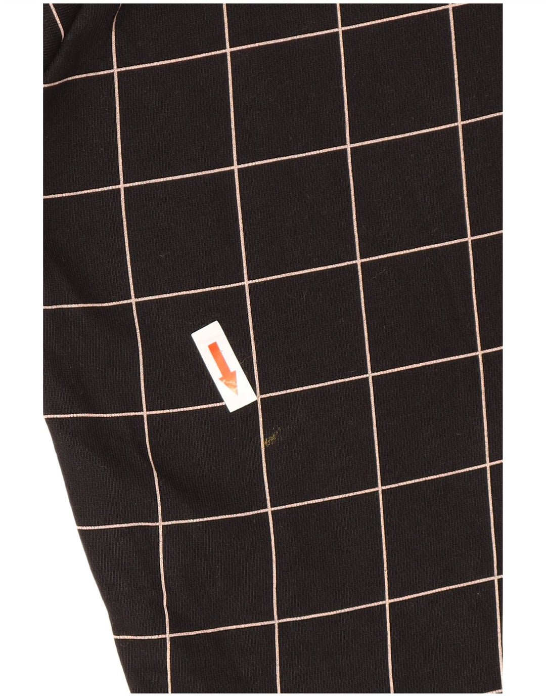 Fila Pull à capuche graphique pour homme en coton à petits carreaux noirs