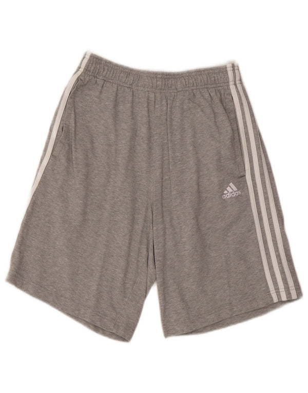 Adidas Short de sport pour homme Petit coton gris