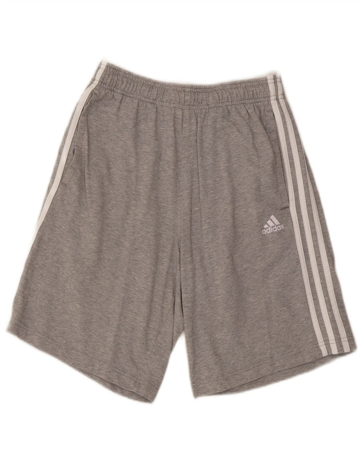 Adidas Short de sport pour homme Petit coton gris