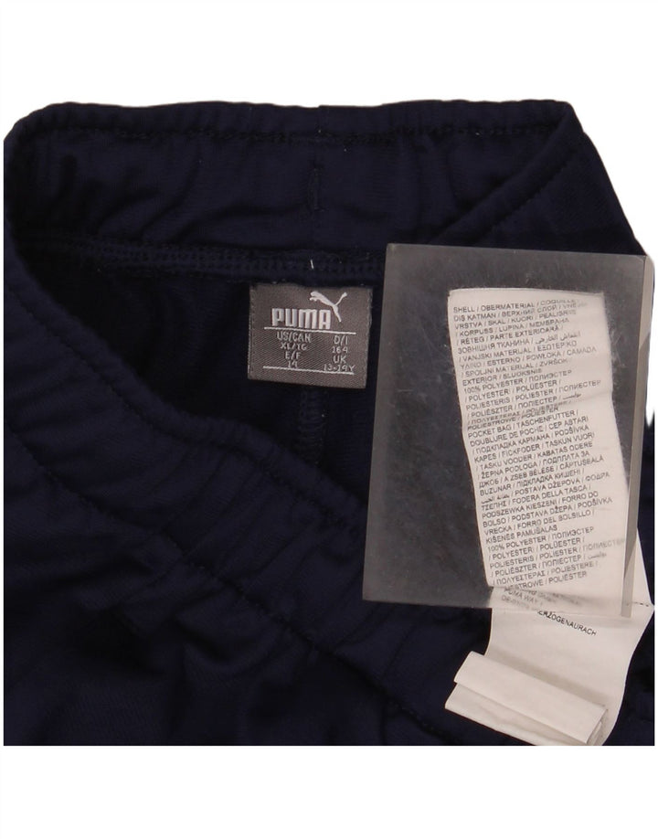 Puma Pantalon de Survêtement Garçon 13-14 ans Bleu Marine Polyester