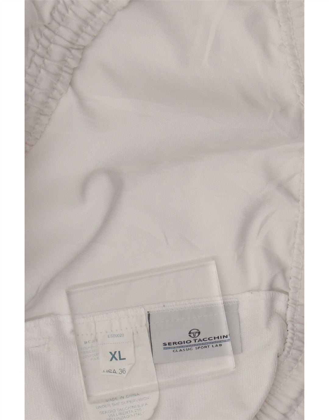 SERGIO TACCHINI Short de Sport Homme XL Blanc Polyester