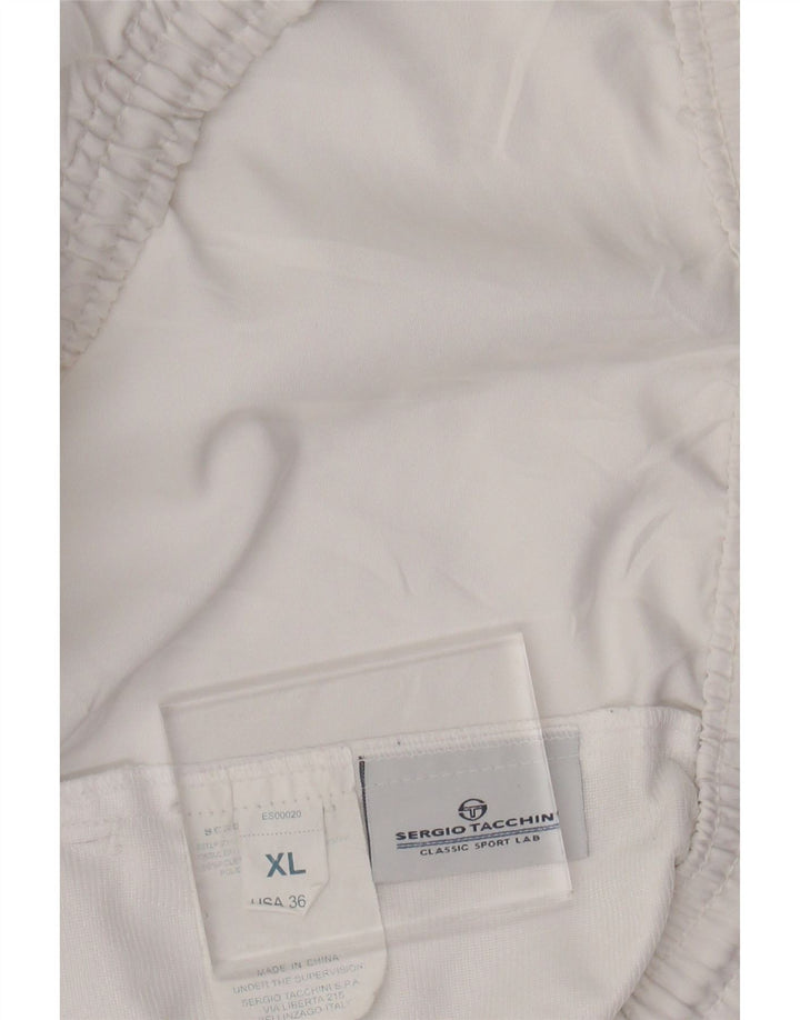 SERGIO TACCHINI Short de Sport Homme XL Blanc Polyester