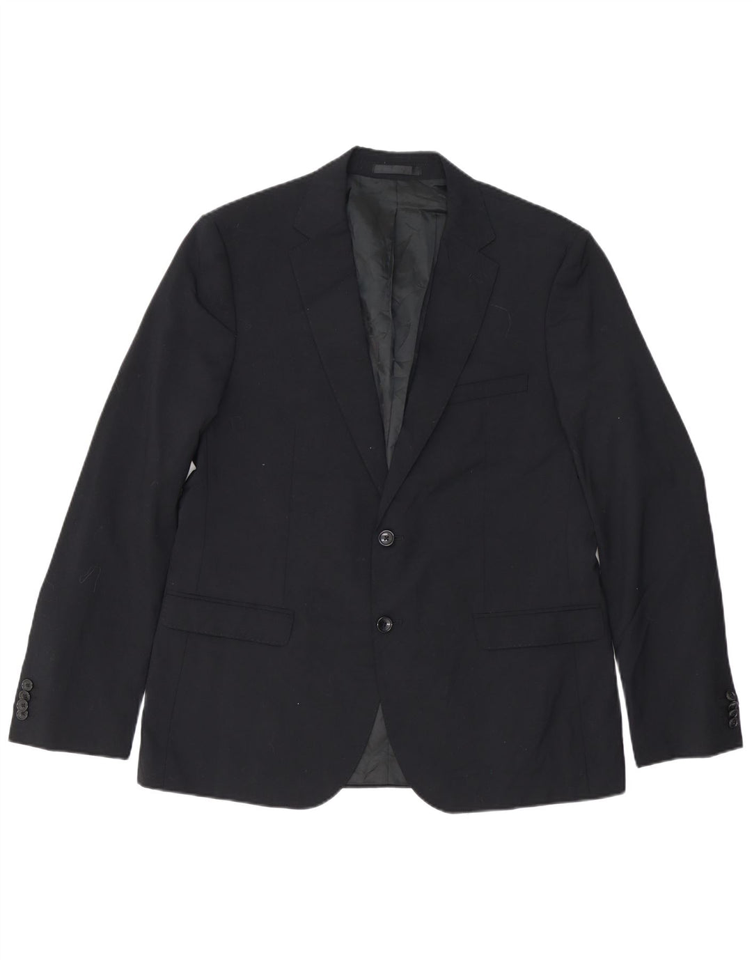 French Connection Veste blazer coupe slim à 2 boutons pour homme UK 44 2XL Bleu marine