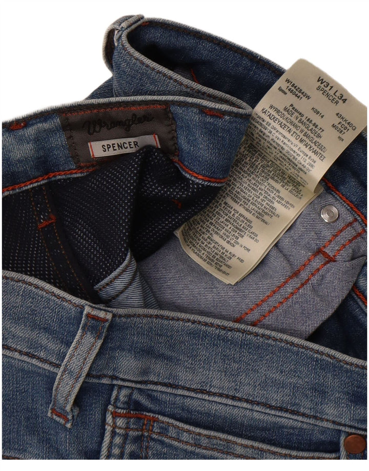 Wrangler Jean Slim Spencer Homme W31 L30 Bleu Coton