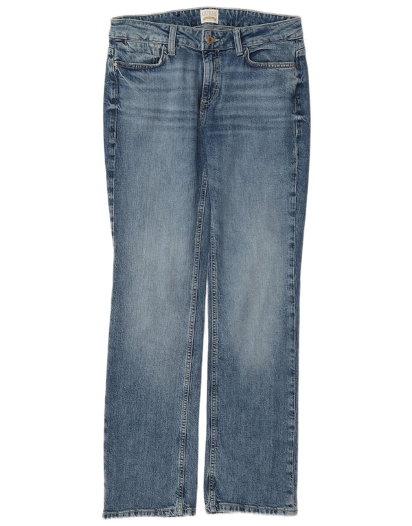 Guess Jean Droit Femme W29 L31 Bleu Coton