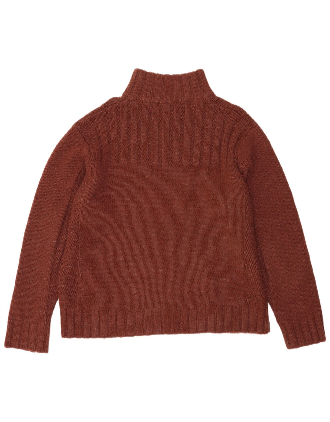 Marks & Spencer Pull col zippé pour homme XL Marron Acrylique