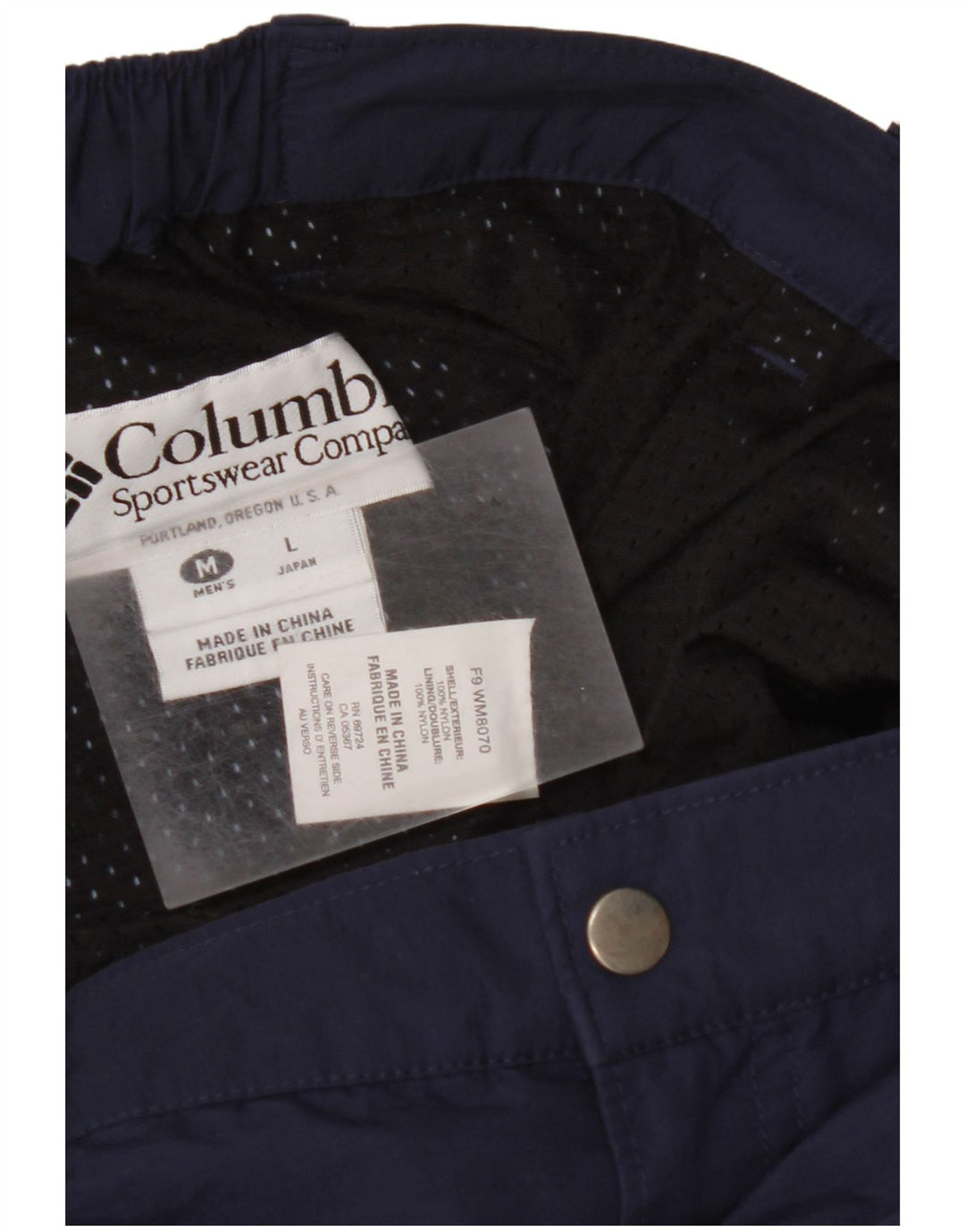 COLUMBIA Pantalon de Ski Homme Nylon Bleu Marine Moyen