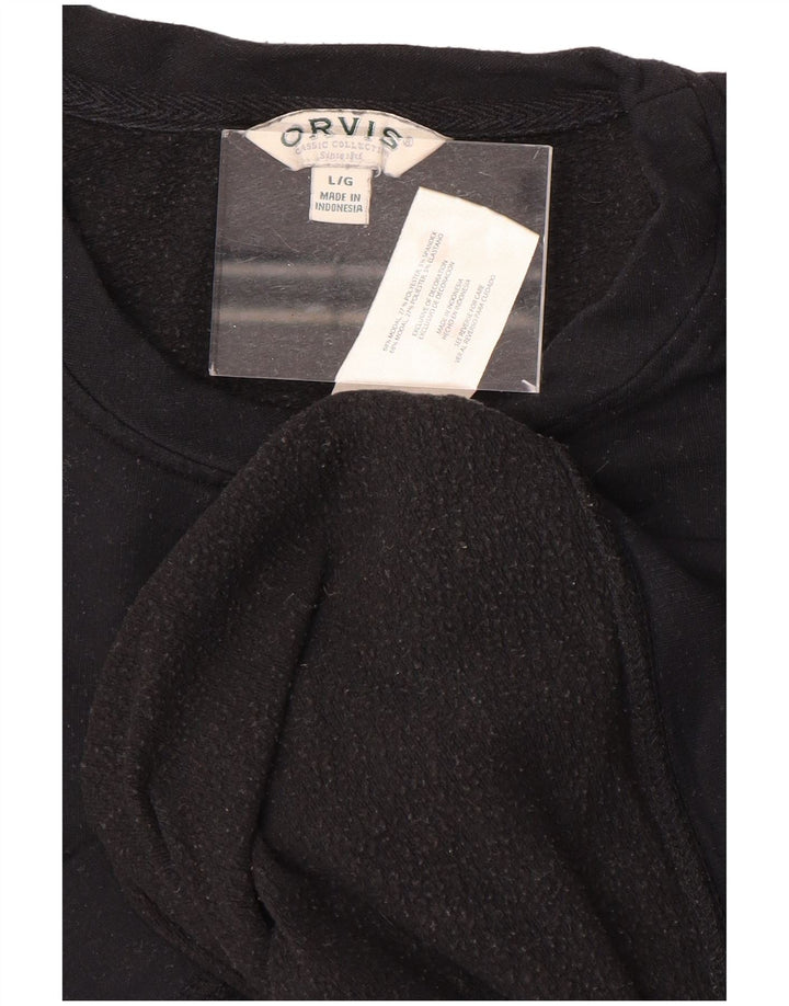 ORVIS Sweat-shirt pour femme UK 16 Large Noir Modal