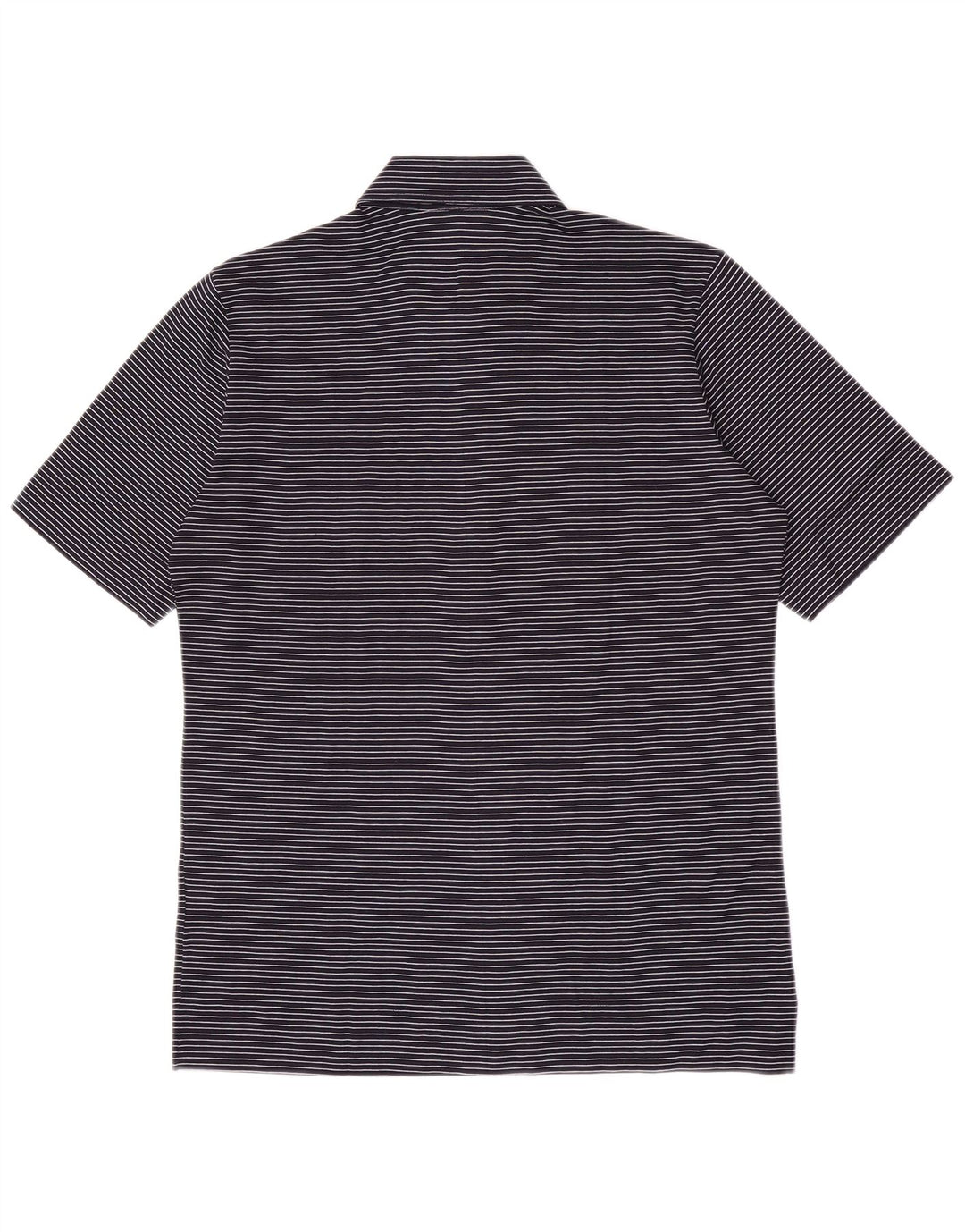 Herion Polo Homme Bleu Marine Moyen En Coton À Fines Rayures