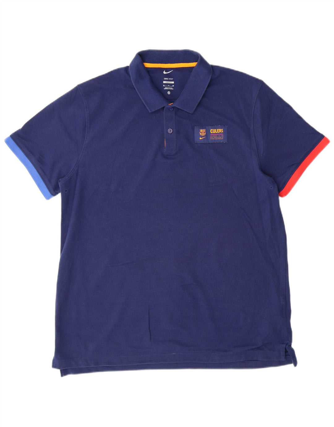 NIKE Hommes Dri Fit Slim Fit T-Shirt Top XL Bleu Coton