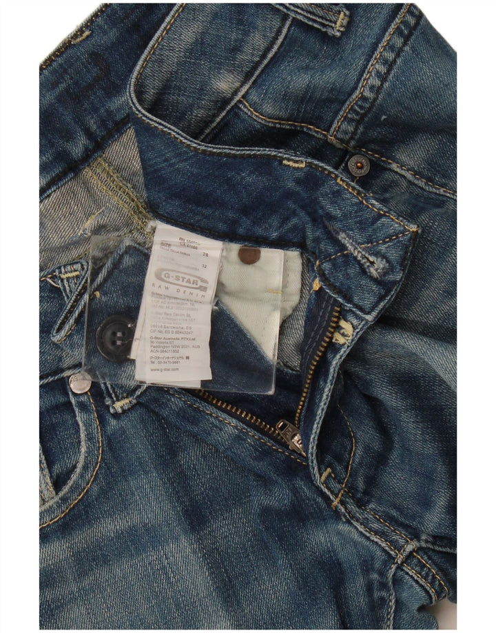 G-Star Jean droit effet vieilli W28 L32 bleu coton pour femme