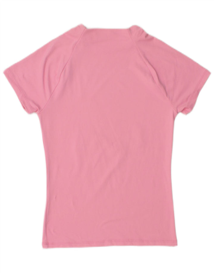 Zara Womens Graphic T-Shirt Top UK 8 Petit Rose