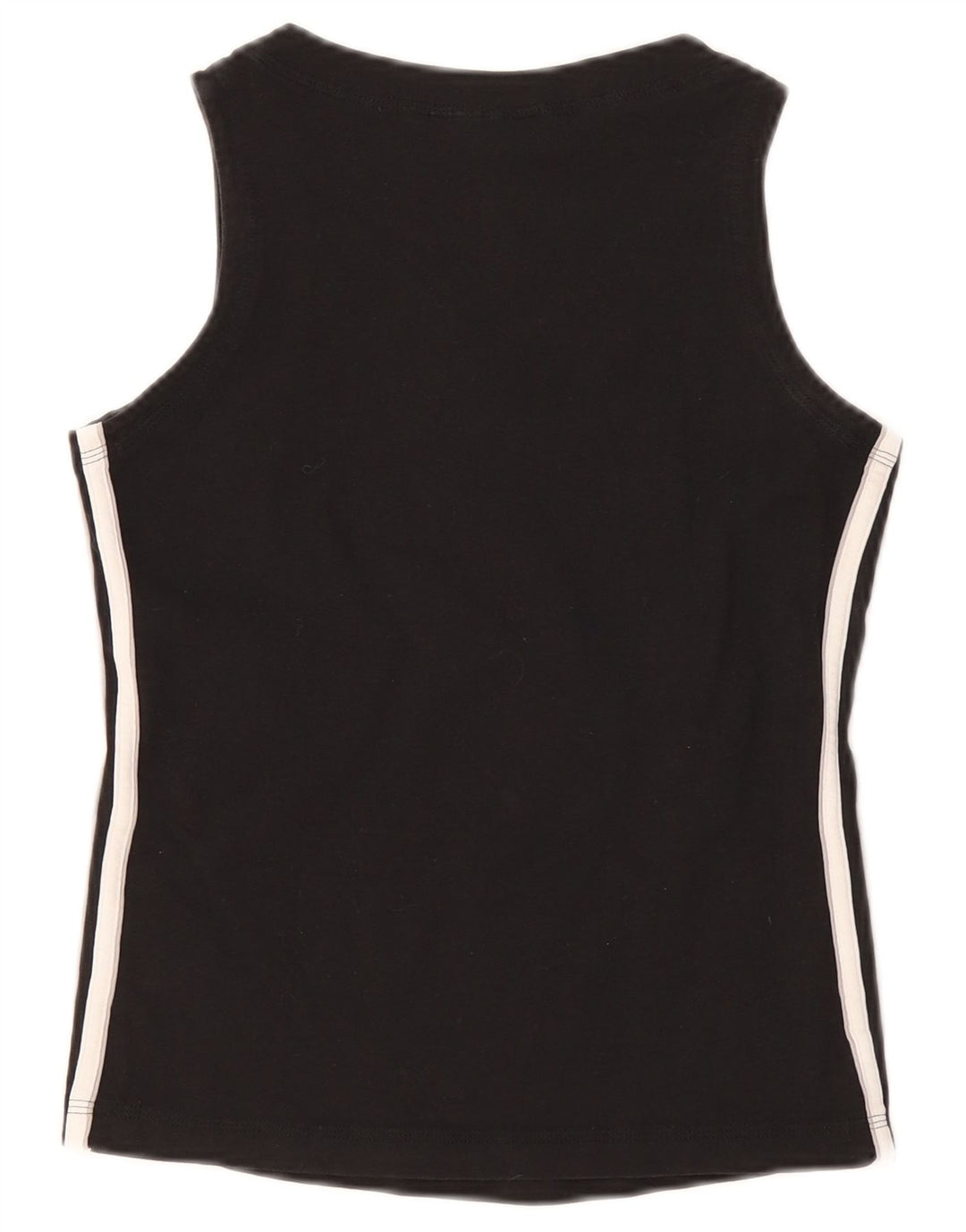 Adidas Débardeur Femme UK 8 Petit Coton Noir