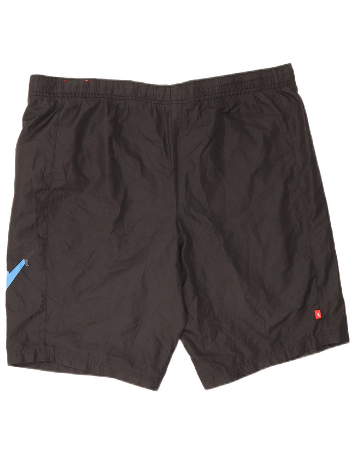 Nike Short de sport graphique pour hommes, grand, noir, polyester